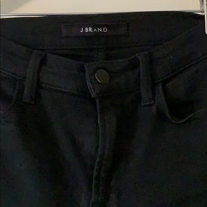 J Brand high rise skinny jeans- black